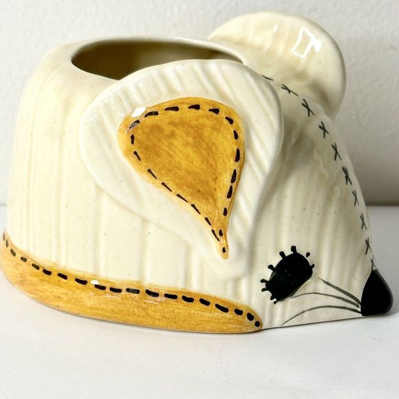 Vintage‎ Doranne of Cali Mouse Mice 3”H x 5”L x 3.25”W Planter Sponge Holder - Picture 2 of 6